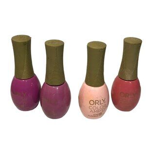 Set Of 4 Orly Color Ampd Flexible Color Nail Polishes Step 1 Assorted Shades
